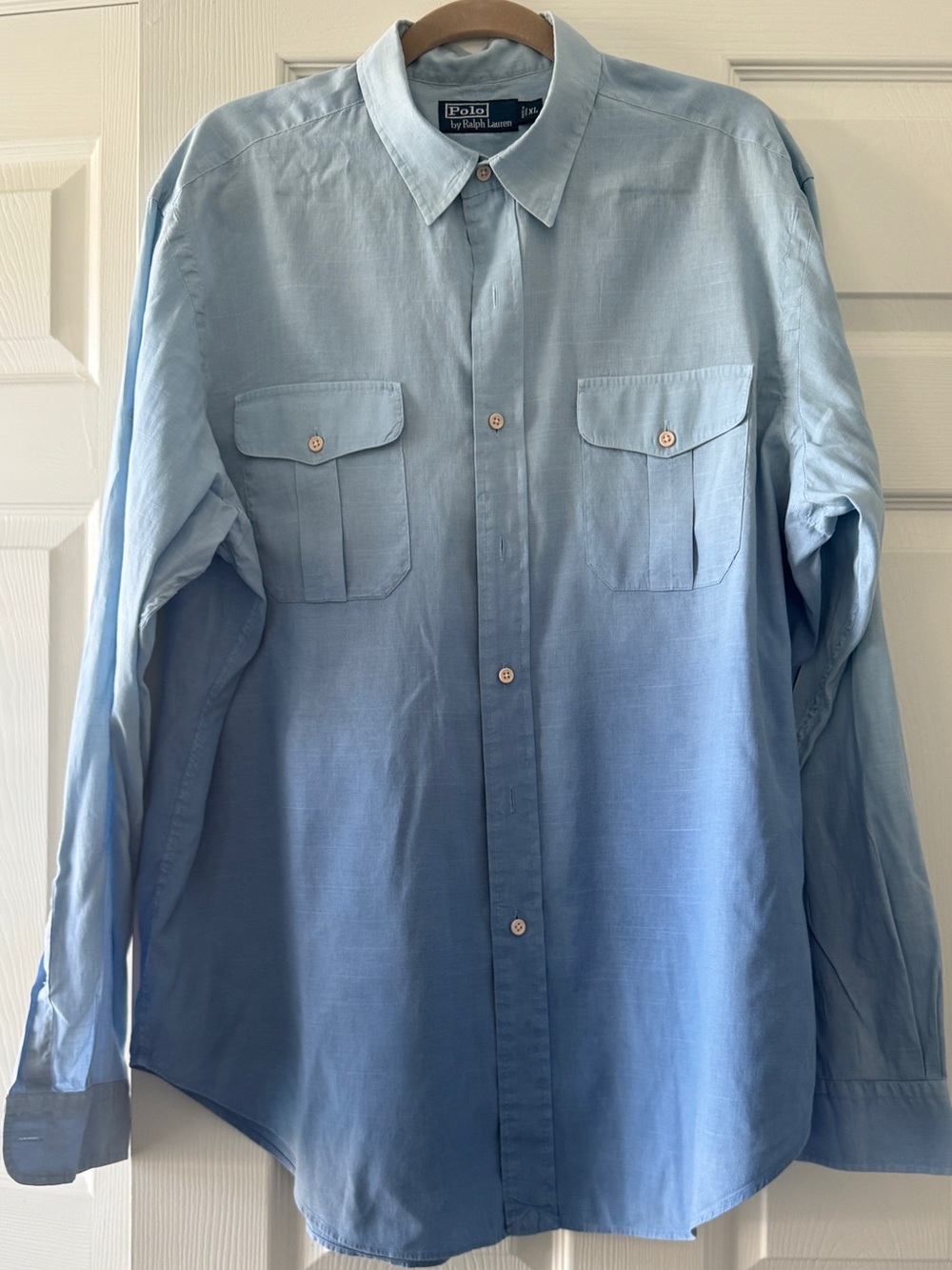 Ralph Lauren Light Blue Ombre Button-Down Shirt